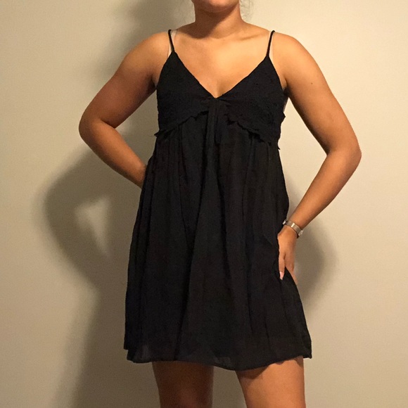 TOPSHOP Black Lace Dress